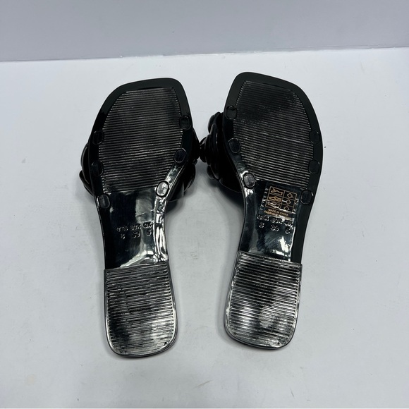 Jeffrey Campbell Fleuris Jelly Flip Flop Black Floral Thong Sandle Size 8 NWOT - Picture 7 of 8